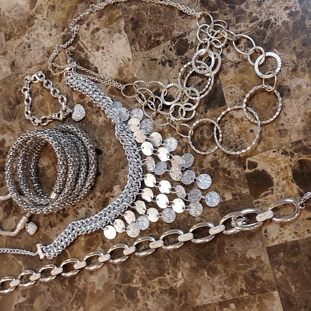 Silver Costume Jewelry Lot